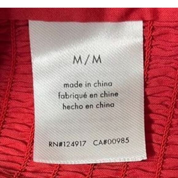 WeWoreWhat‎ Womens Y2K Solid Obe Ruby Coco Crop Top Blouse Medium New - Picture 11 of 16